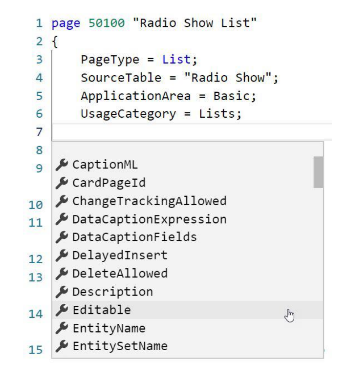 Page Properties